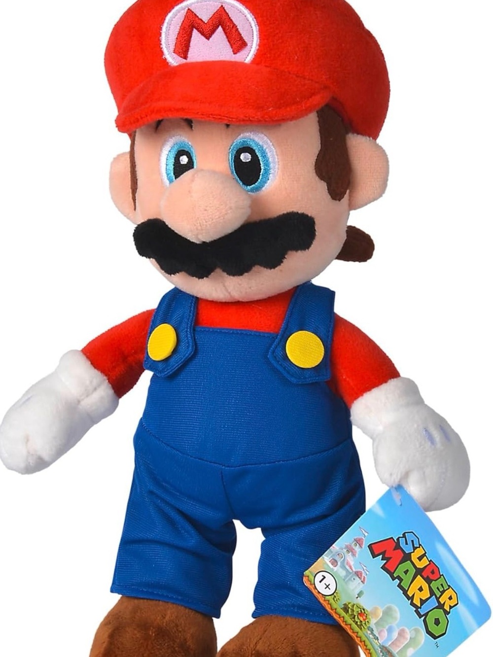 Red & Blue Super Mario Plush Toy - Official Style Character